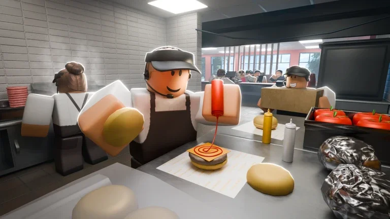 Fast Food Manager screenshot: kitchen rush hour